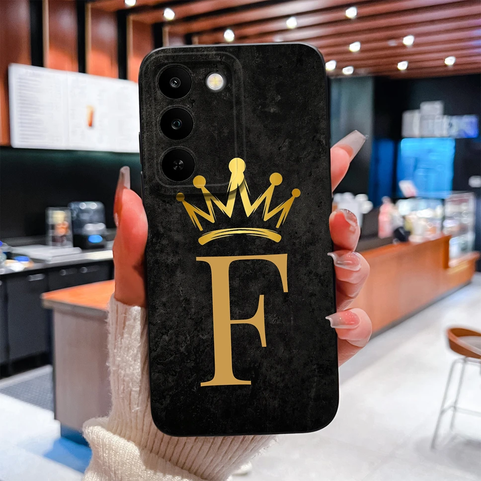 Фото Чехол для телефона Realme C100 5G 4G Luruxy A To Z Letters, мягкий, гладкий, полностью защитный, противоскользящий чехол для Realme C 100 №4