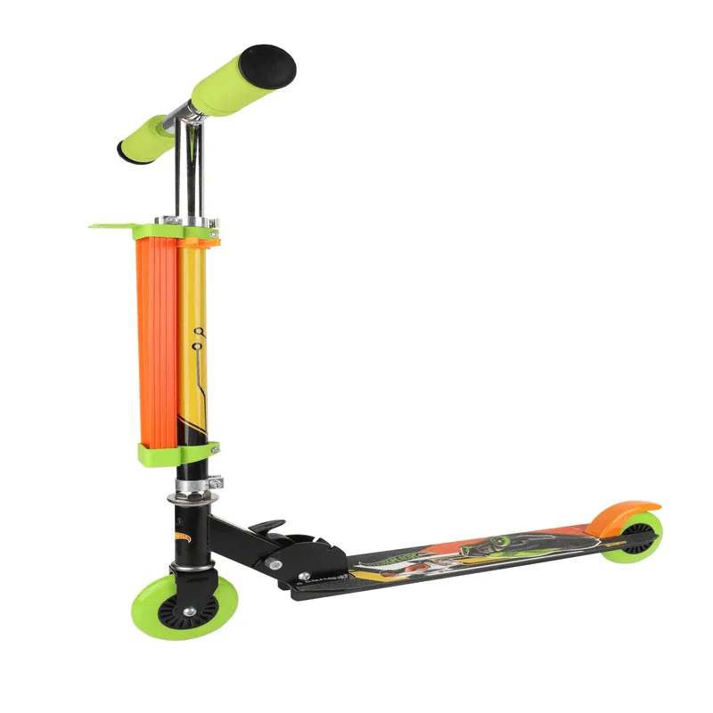 

2 Wheel Kick Scooter with Bonus Cars and Race Track, Kids Scooter Ages 6+