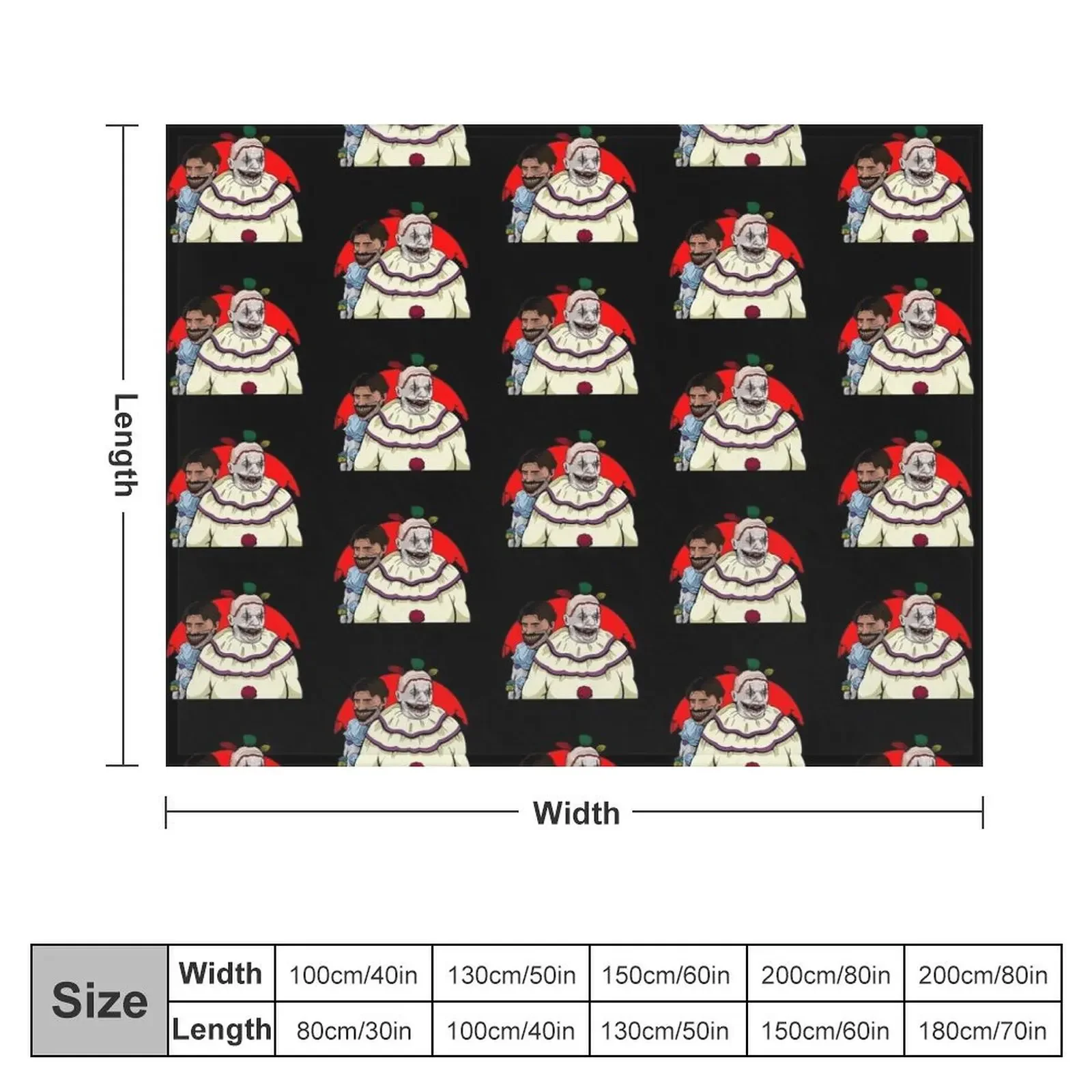 Freak Show Dandy &amp Twisty the Clown AHS сезон 4 плед туристические рождественские подарки