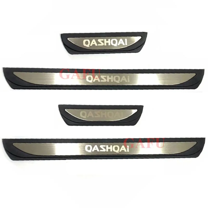 

For Nissan Qashqai J12 2022 J11 2017 2018 2019Car Styling Door Sill Scuff Plate Guard Stainless Door Sill Protector Sticker