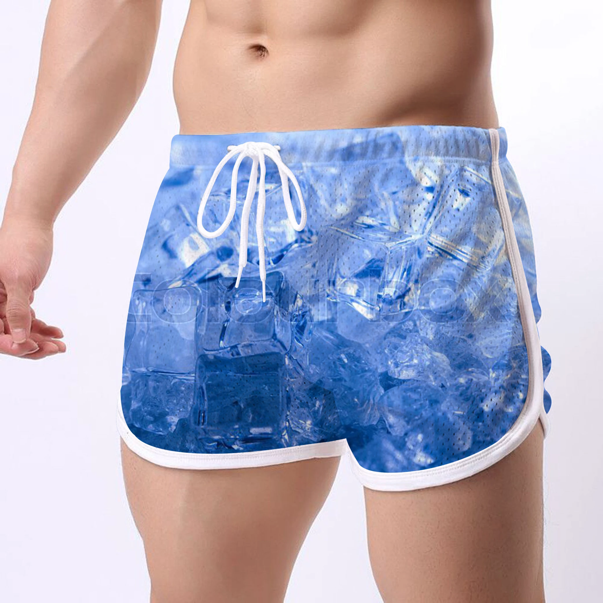 

Quick-Drying Loose Beach Pants Men's Tide Brand European And American Five-Point Swimming Trunks 2022 New 3D Large Size shorts