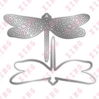 2022 dainty dragonfly metal cutting dies scrapbook diary decoration embossing template diy greeting card handmade craft stencils