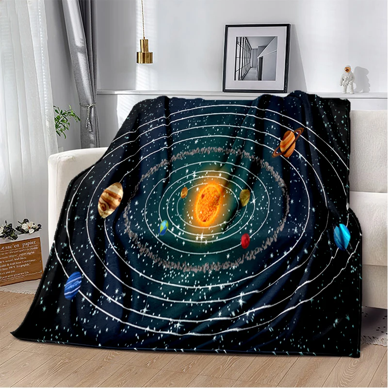 

Planet custom blanket lightweight thermal insulation blanket for children and adult Sofa blanket bed office blanket