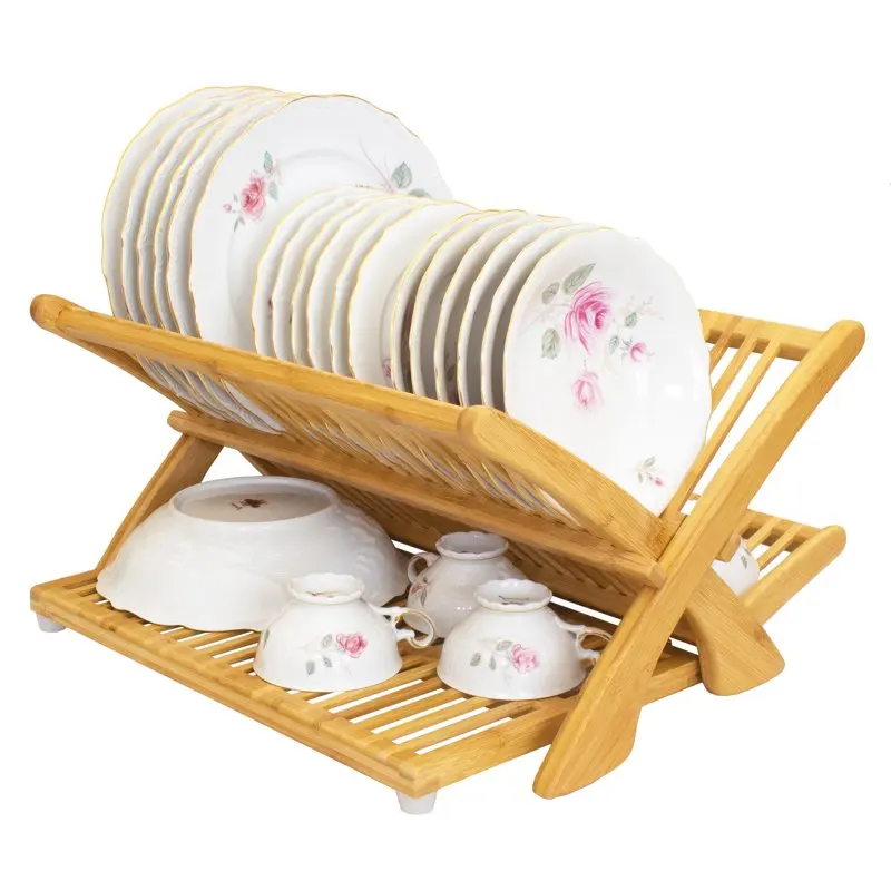 

Collapsible Bamboo Dish Drying Rack