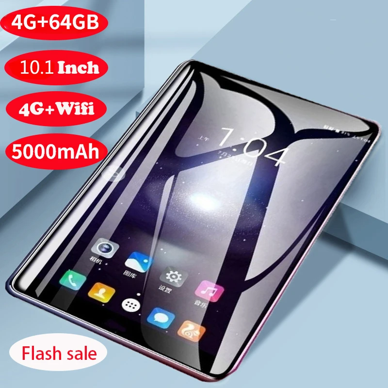 [Flash Sale] 2023 New Android Tablet Android 9.0 RAM 4GB ROM 64GB Tablet Android WiFi Dual SIM Learning Tablets