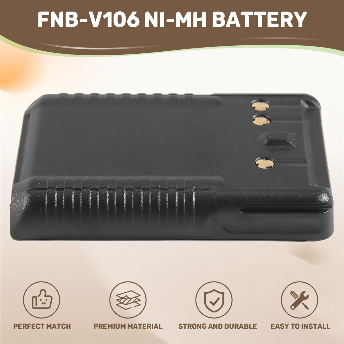 Fnb-V106 Ni-Mh аккумулятор 1200 мАч для Yaesu Vertex Standard Vx-231 Vx-230