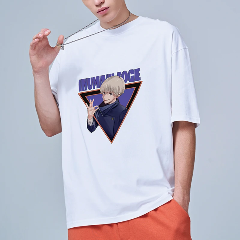 

Manga Japan Anime Jujutsu Kaisen T Shirt Men Inumaki Toge Tops Graphic Oversized T-shirt Manga Harajuku 100%Cotton Tshirt Male