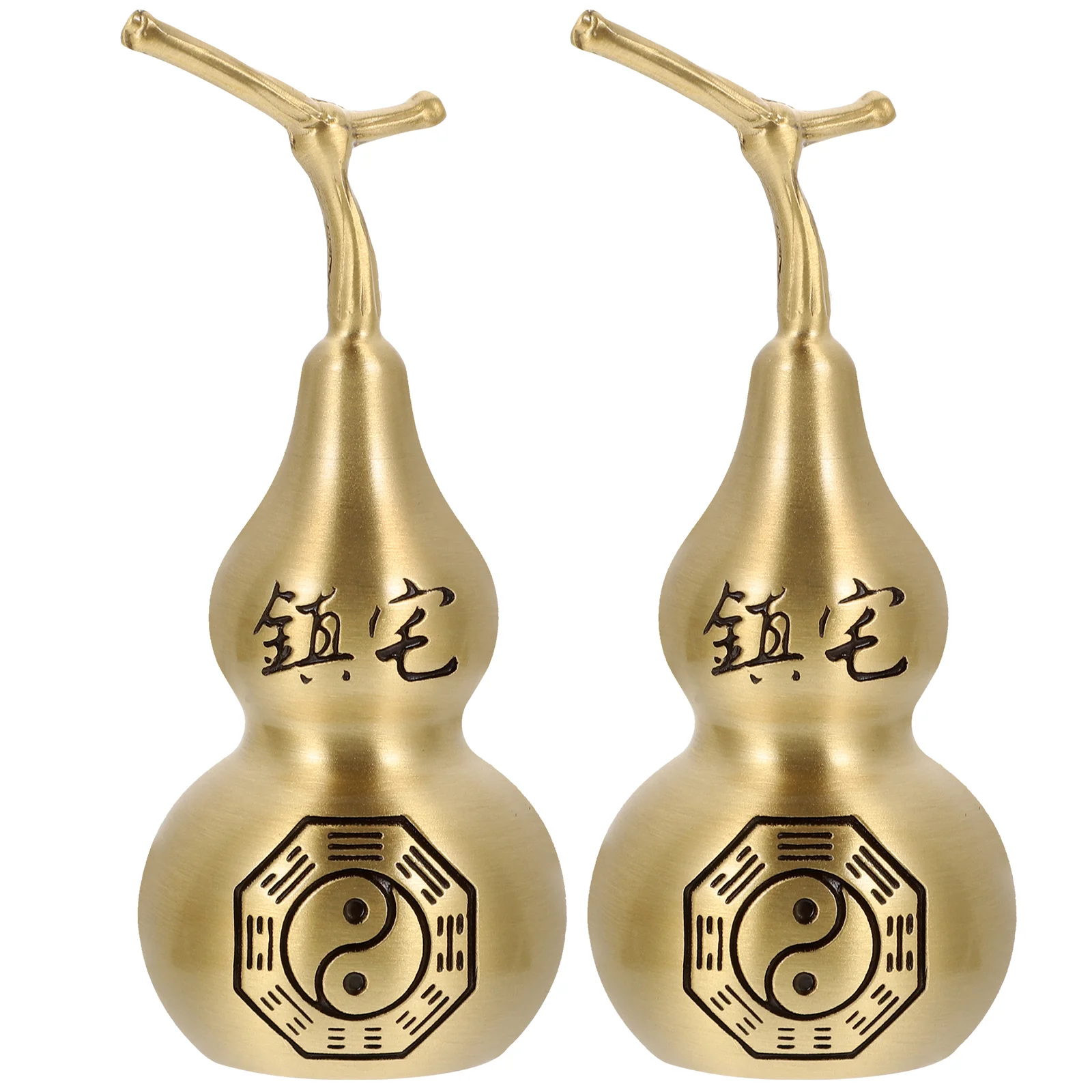 

Gourd Copper Wu Chinese Statue Decor Lou Craft Wealth Ornament Figurine Brass Good Lu Hu Luck Lucky Fortune Fengshui Desktop