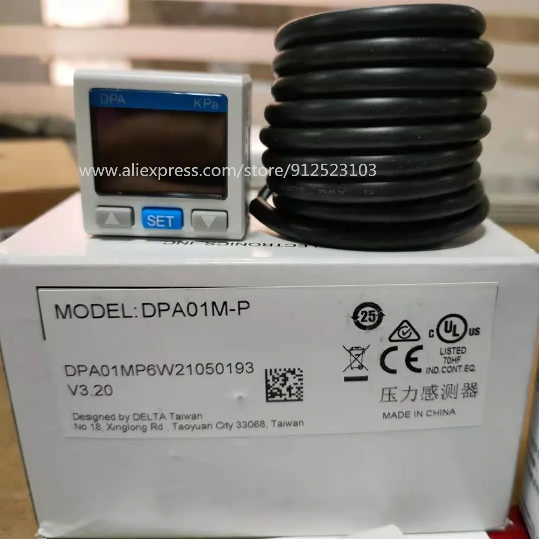 

DPA10M-P DPA01M-P Delta Digital Pressure Switch Sensor NPN Output+1~5V 100% New Original