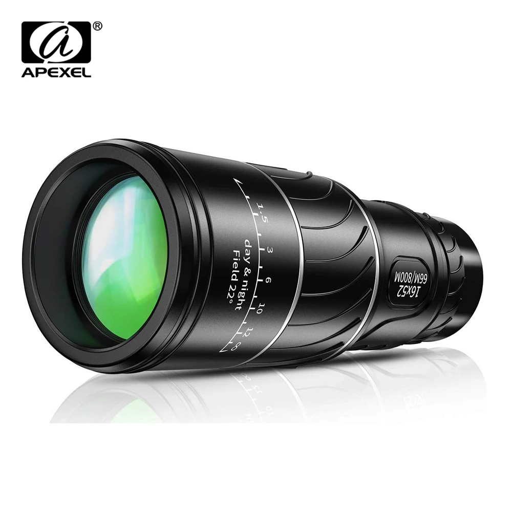 

APEXEL HD Scope 16x52 Dual Focus Monocular Telescope Hunting Spotting Upgrade Handheld Binoculars 66m/8000m For Tourism Fishing