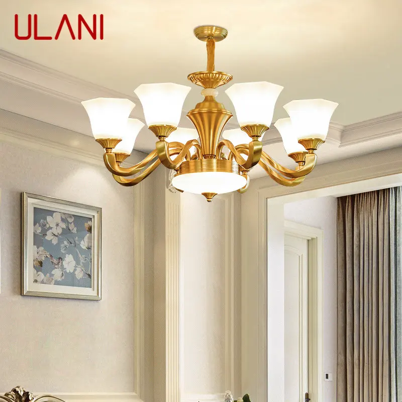 Современная подвеска ULANI из латуни металлическая медная люстра декор для