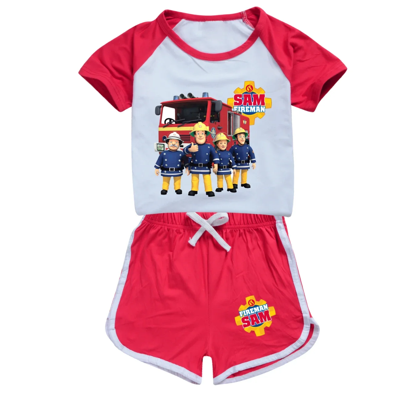 2 шт. комплект одежды для мальчиков и девочек футболка с коротким рукавом шорты