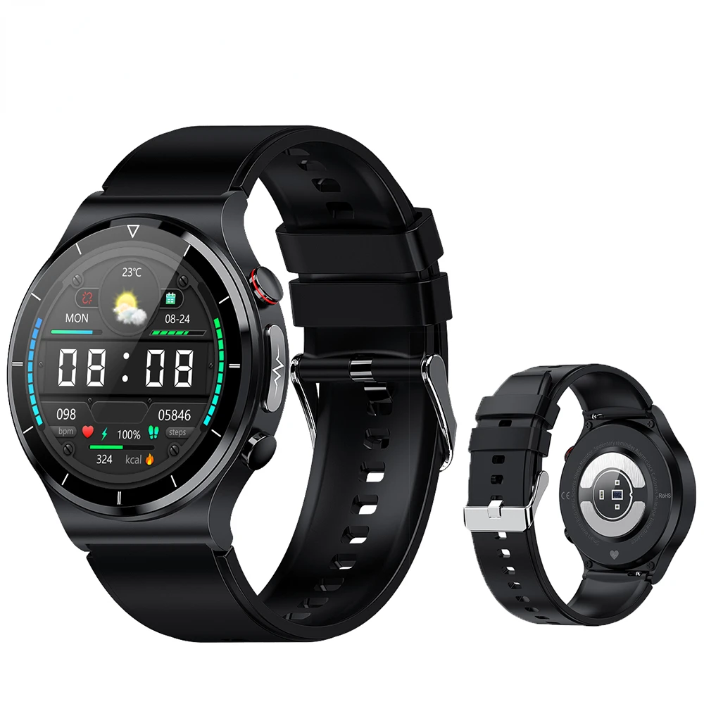 

Smart Watch ECG PPG Blood Pressure Heart Rate Monitor Body Temperature Wireless Charging IP68 Waterproof Smartwatch Men