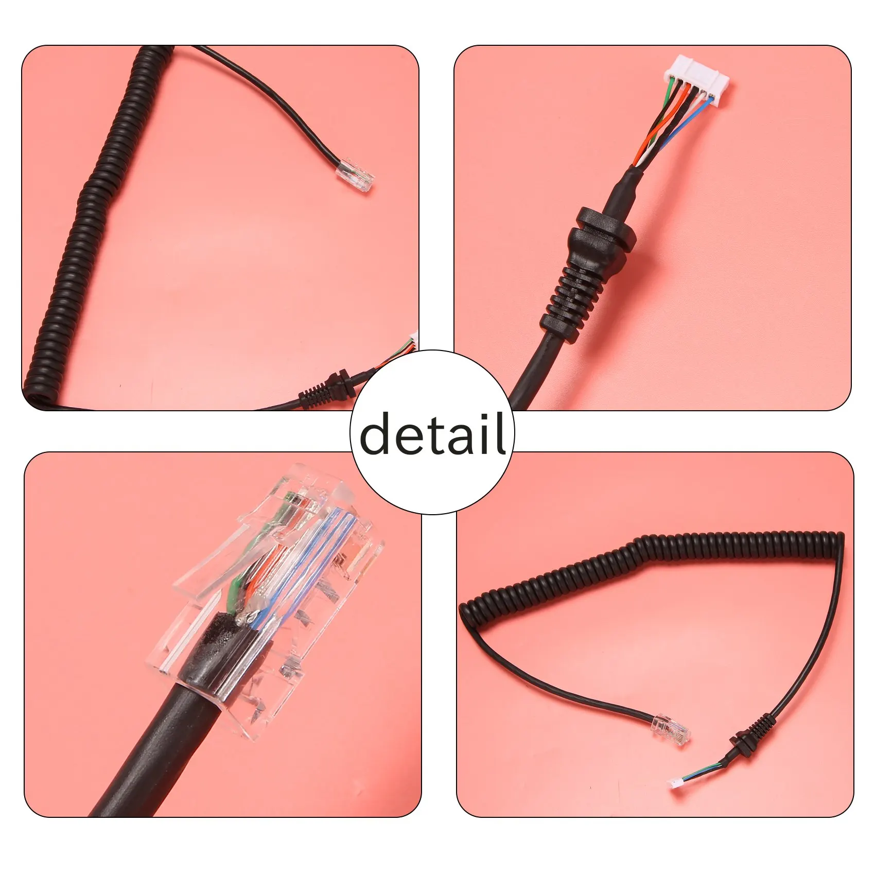 Сменные микрофоны микрофонный кабель шнур провод для Yaesu MH-48A6J FT-7800 FT-8800 FT-8900