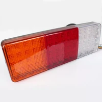 rear rectangle removable tail light 75led super bright for caravan truck car indicator useful