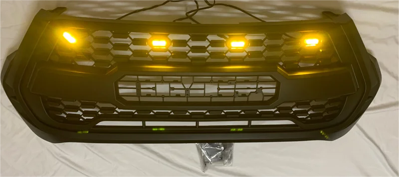 Модифицированная быстрая Передняя решетка для Toyota Hilux Revo 2021 2022, маска на передний бампер, сетчатые гоночные решетки, Верхняя решетка радиатора, решетка