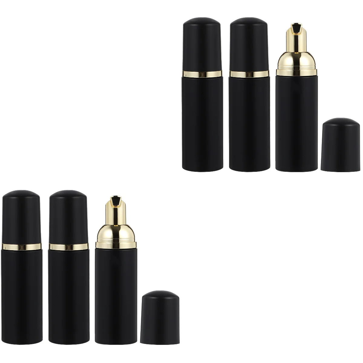 

Black Foam Pump Bottle Facial Cleanser Empty Bottles Shampoo Foaming