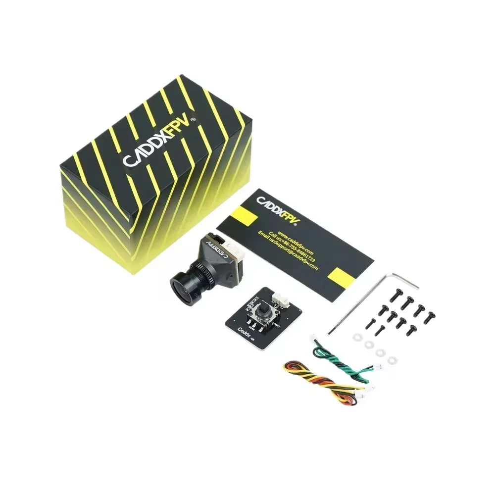 Камера Caddx Ratel PRO FPV 1500TVL 16:9/4:3 NTSC/PAL FOV125 ° камера с подсветкой для гоночного дрона