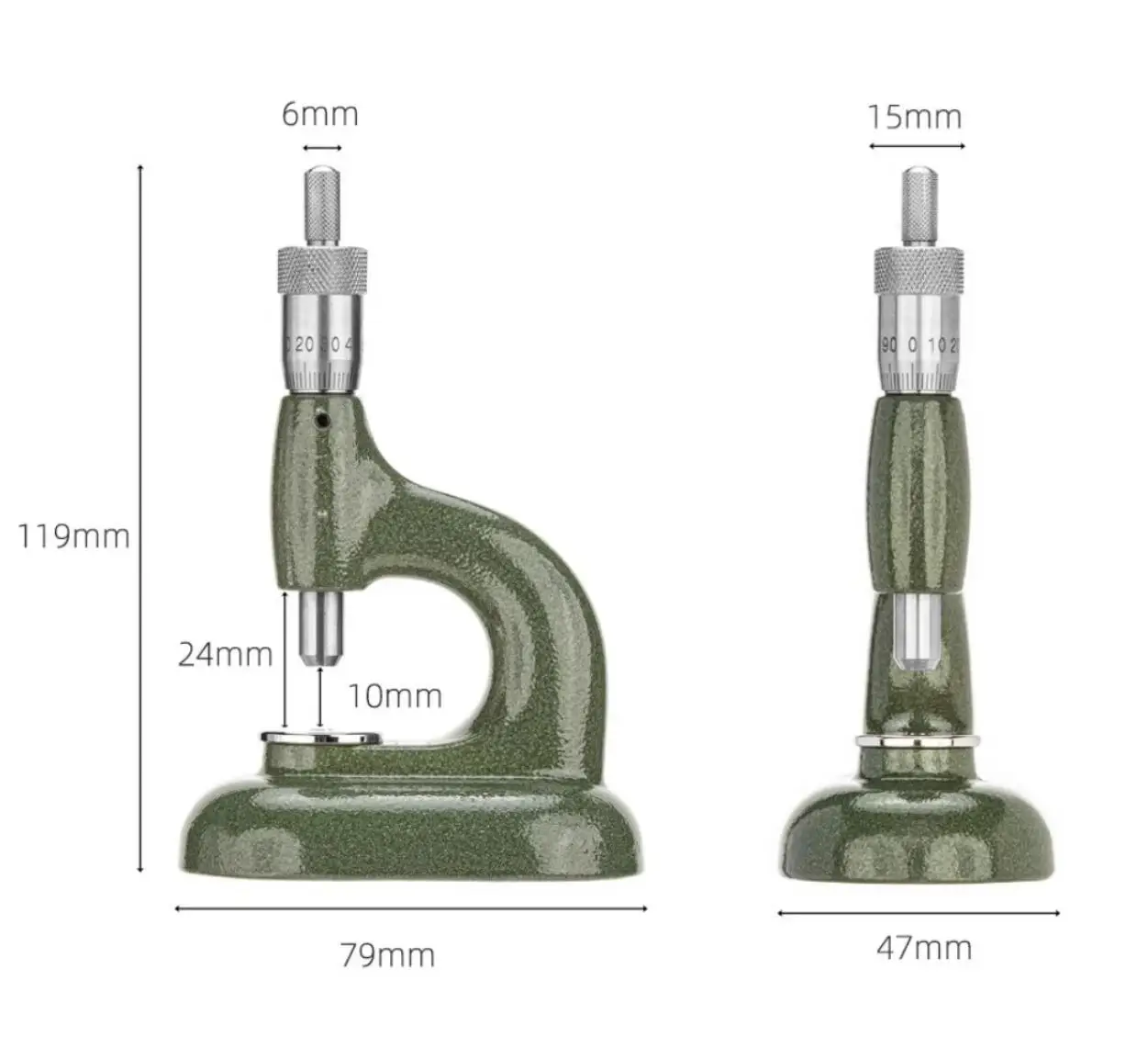 Инструмент часовщика Clone Horia MSA 13.100 (Bergeon 5372) для работы с камнями, с микрометрическим винтом 4 мм и 4 мм (art.: 3920dafea30bb) - 3920dafea30bb
