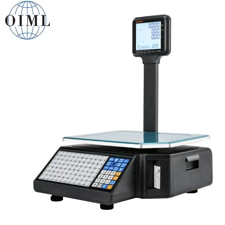 

Electronic Balance OIML SC15 Retail Digital Scale with Barcode Printer 30kg Label Printing Scale, Weighing Scales for Sale