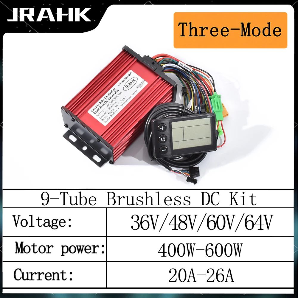 Набор для электровелосипеда JRAHK, с контроллером 48 В, 600 Вт, 36 В, 500 Вт, Электрический контроллер для мотороллера Вт, 60 в, 1000 Вт, синусоидальный контроллер