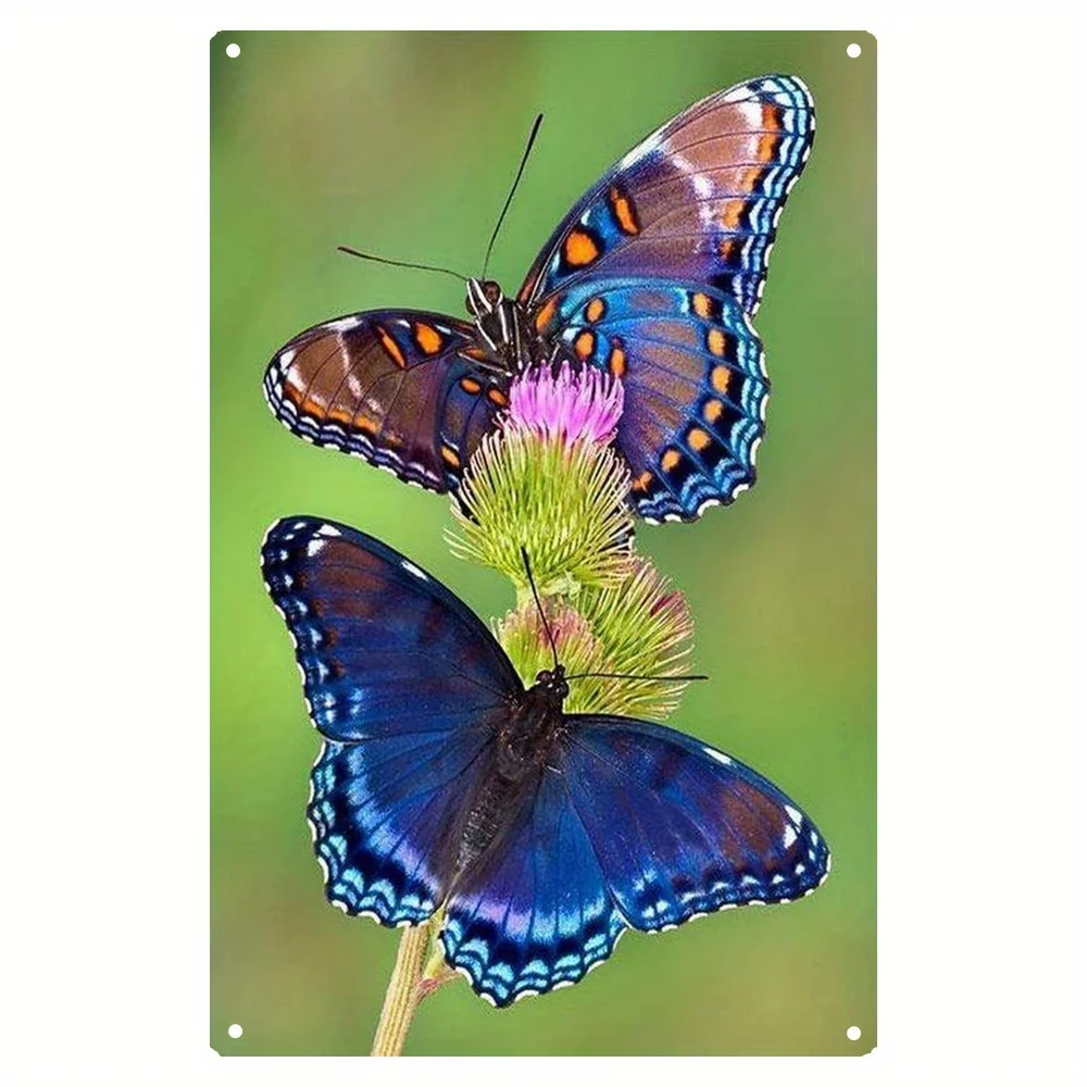 

Chic Metal Tin Sign Butterfly for Home Decor Wall Decoration Bar Pub Family Cafe Signs Men Cave Best Gifts for Friends Family