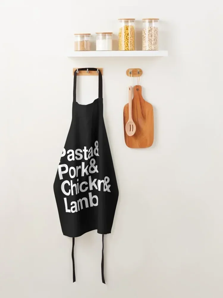 Тема Somebody Feed Phil — искусство макарон свинины курицы и ягненка фартук для женщин