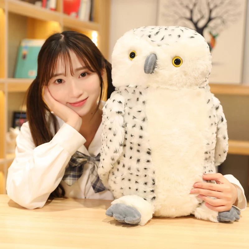 

1Pc 20/30/50cm Simulation Owl Plush Toys Lovely Bird Dolls Stuffed Soft Nighthawk Pillow Kawaii Home Decor Gift for Children