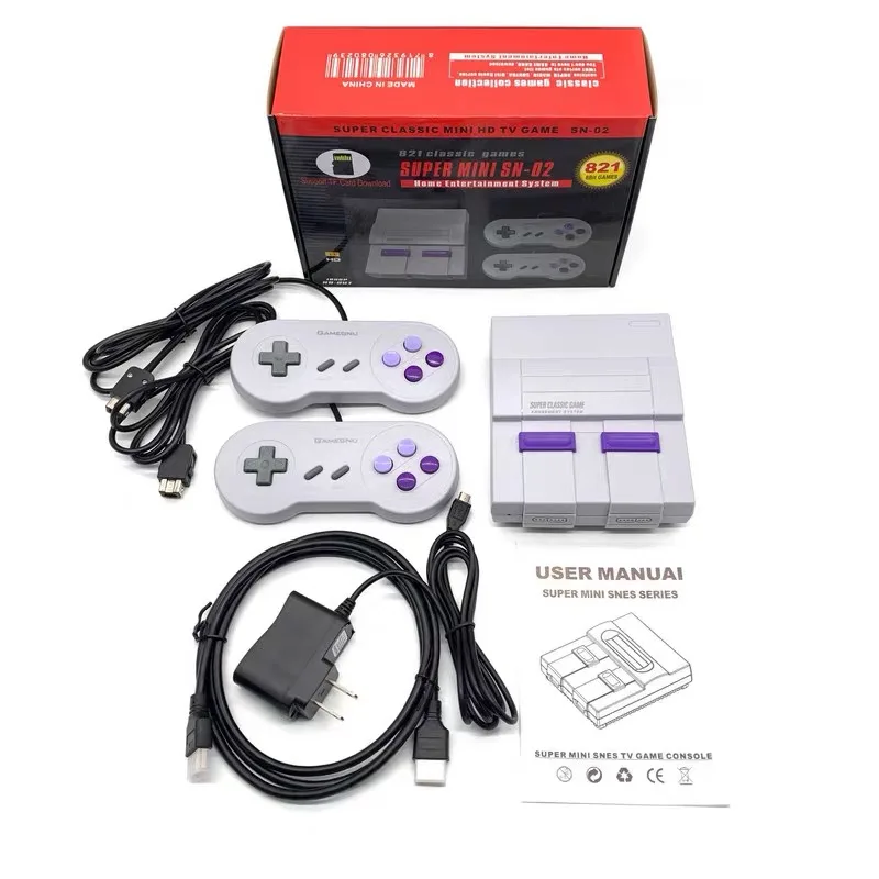 New Retro Super Classic Game Mini TV 8 Bit Family Video Console Built-in 821 Games Support TF Download 2021 | Электроника