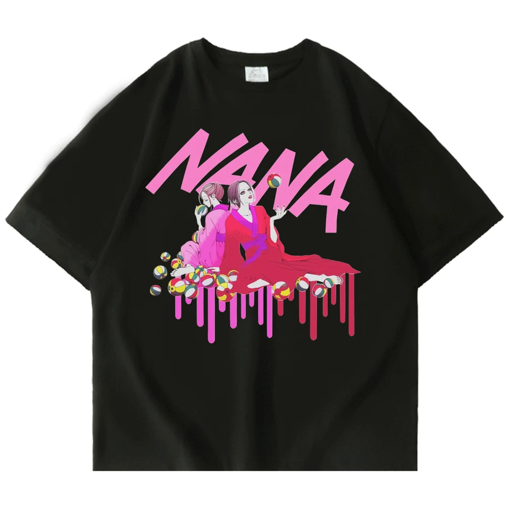 

Japanese Anime Nana Osaki T Shirt Women Men Kawaii Nana Graphic Print Tees Harajuku Summer Cartoon Unisex Tshirt Short Sleeve