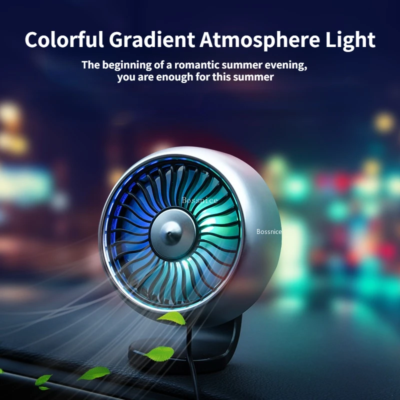 

Car Air Conditioner Fan Air Outlet Center Console USB Air Condition Multi-functional Auto Supplies Air Outlet Mini Fan 3Gears