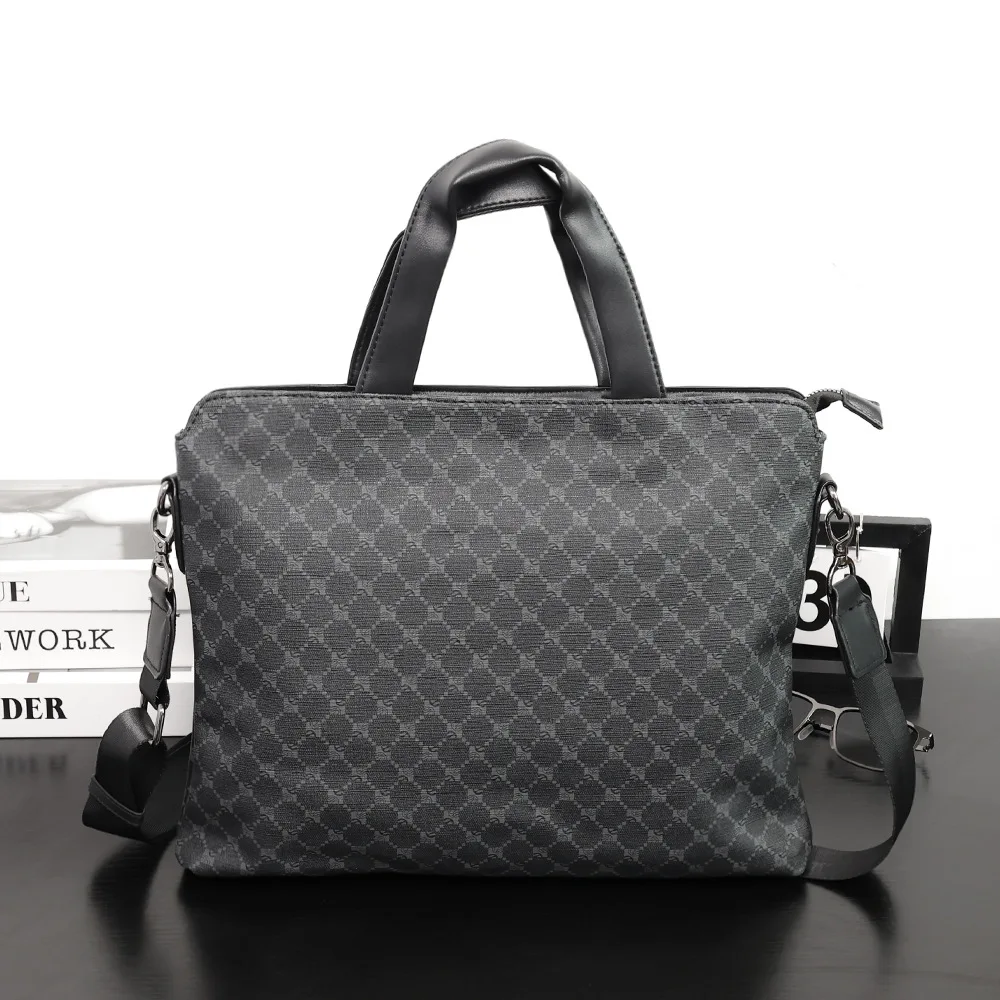 2024 новая корейская версия офисная мужская сумка на одно плечо клетчатый модный