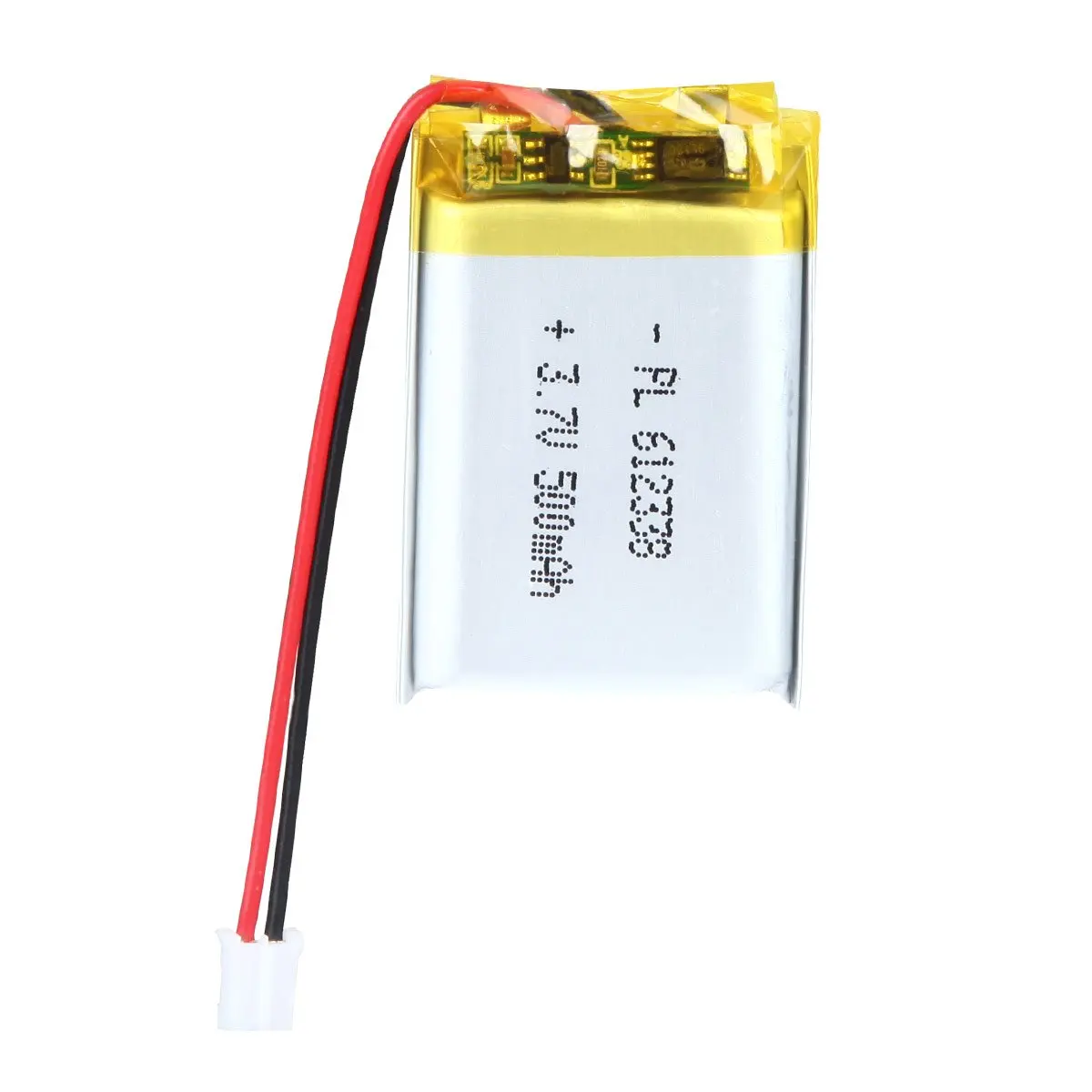 

AKZYTUE 3.7V 500mAh 612338 Rechargeable Lipo Battery with JST Connector
