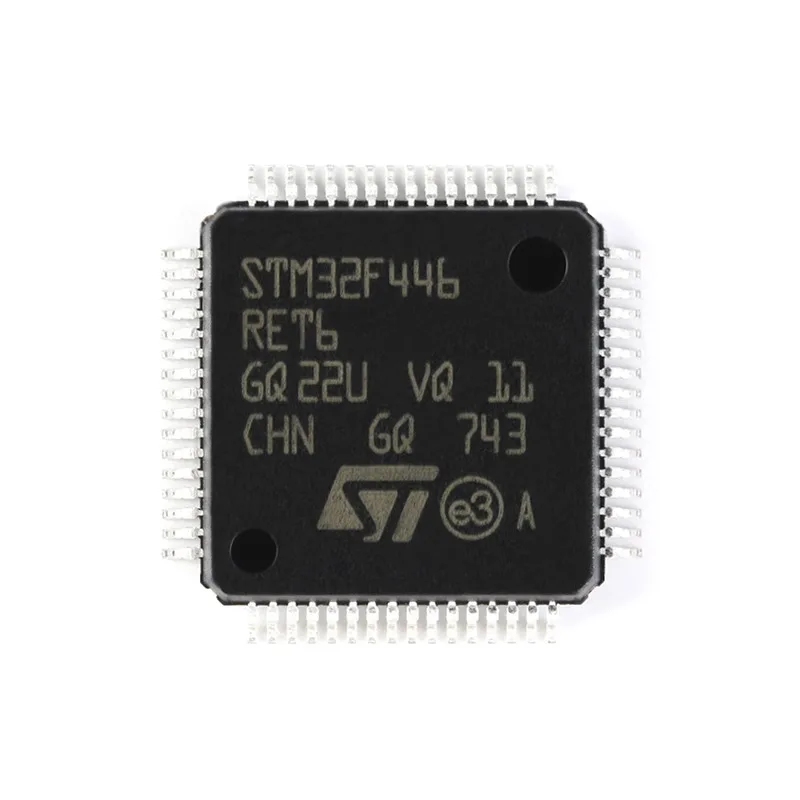 

10pcs/Lot STM32F446RET6 LQFP-64 ARM Microcontrollers - MCU High-Performance Foundation line, Arm Cortex-M4 core DSP & FPU, 512 K