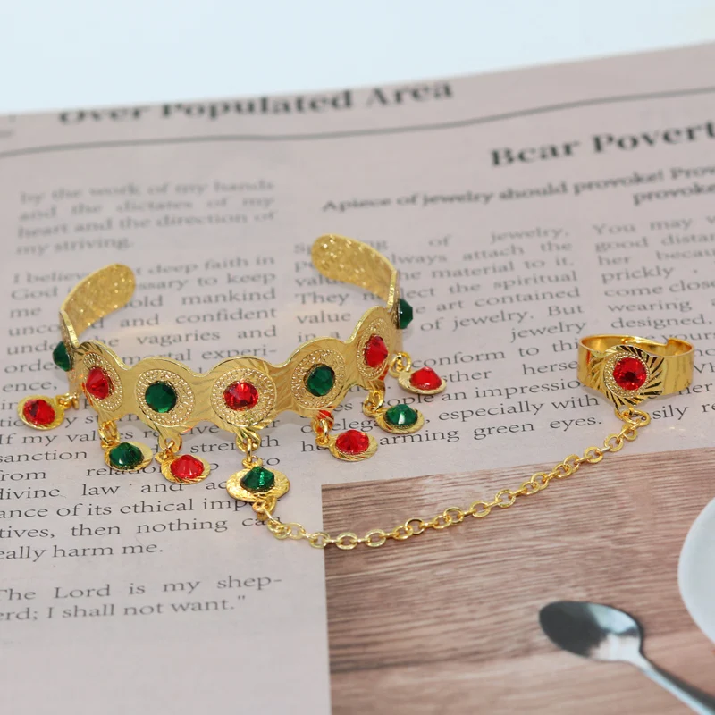 

Children's Coin Bracelets in Dubai, Africa, Colorful Gemstone Rings for Wwomen in the Middle East and India, Wedding Gift
