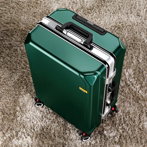 

aluminum frame luggage ultra-light mute universal student zipper trolley case wheel suitcase with USB S12130-S12149 Morliron