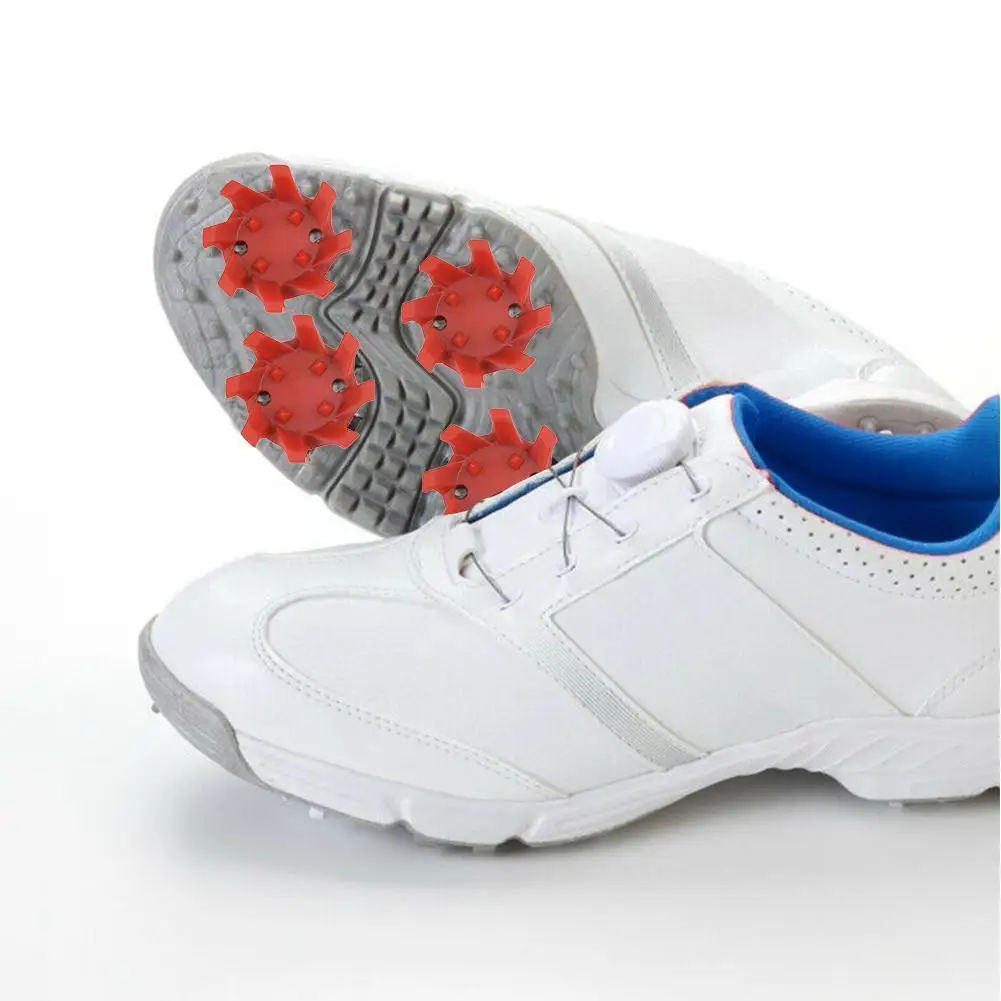 

14pcs Tpu Golf Shoe Spike Golf Shoe Spike Red Gray Cleat Screw Golf Shoe Rotating -lok Fast Training System Spike Access U8c9