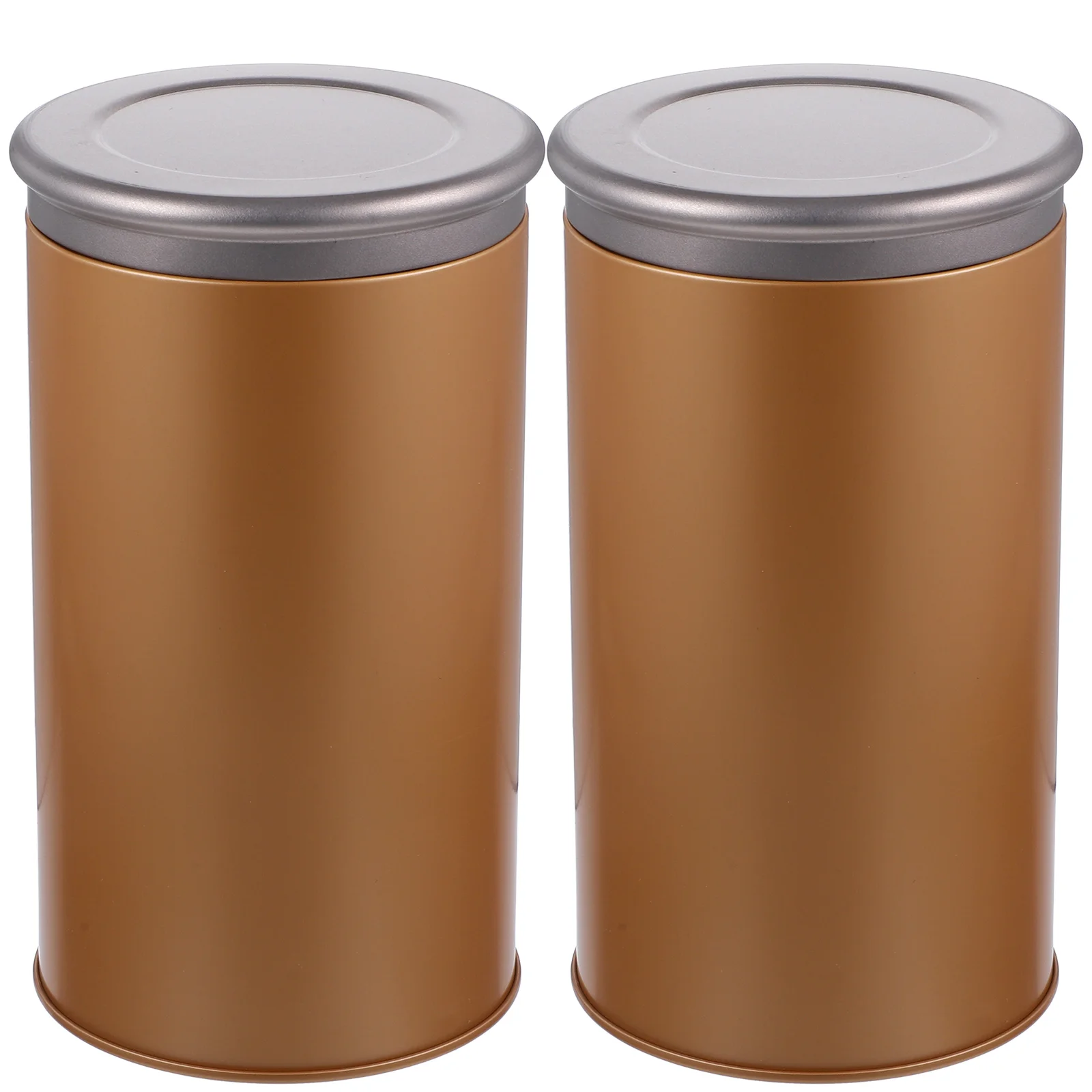 

2pcs Tea Tin Canister Loose Leaf Tea Canisters Jars With Lids Containers With Lids