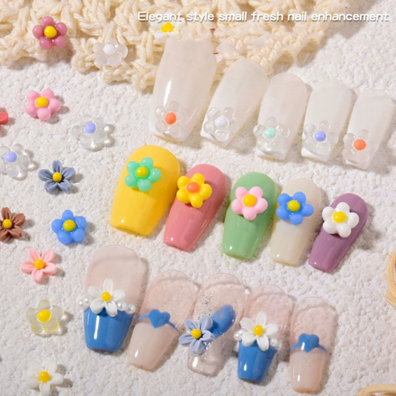 

3d Цветы для ногтей, блестящие наклейки для ногтей, акриловые украшения для ногтей, для самостоятельного маникюра, украшения для ногтей, Прям...