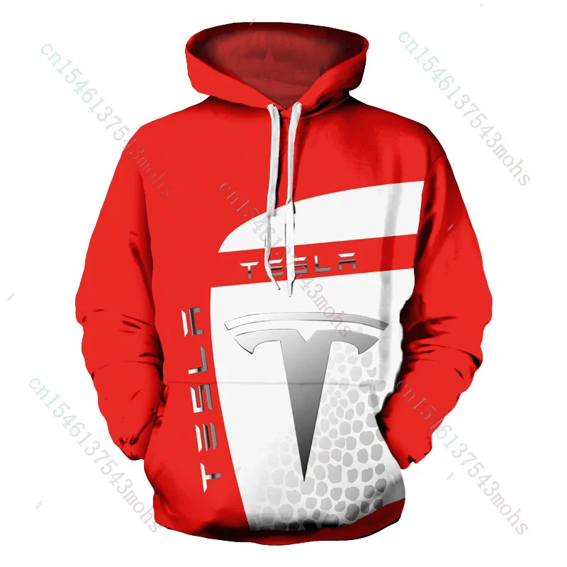 

Мужская толстовка с капюшоном Tesla, Повседневная Толстовка большого размера в стиле аниме, уличная одежда 3D, пуловер в стиле Харадзюку, весна ...