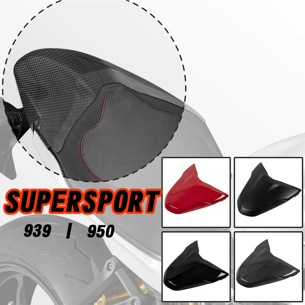 

Rear Passenger Solo Seat Cowl Cover Mat For DUCATI Supersport 939 950 All Year ABS Plastic Black Red Carbon Fiber Grain White