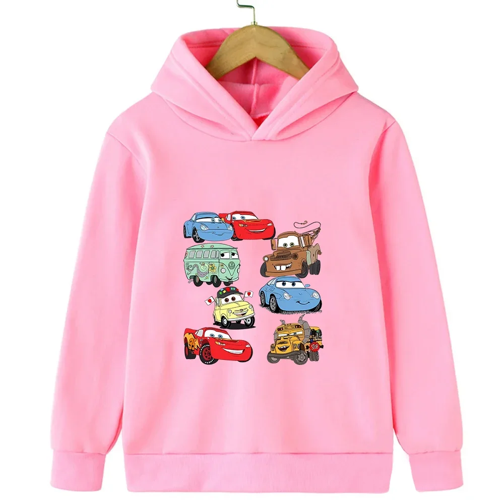 Детские толстовки с принтом тачки Молния Маккуин свитшот Disney Kawaii пуловер аниме