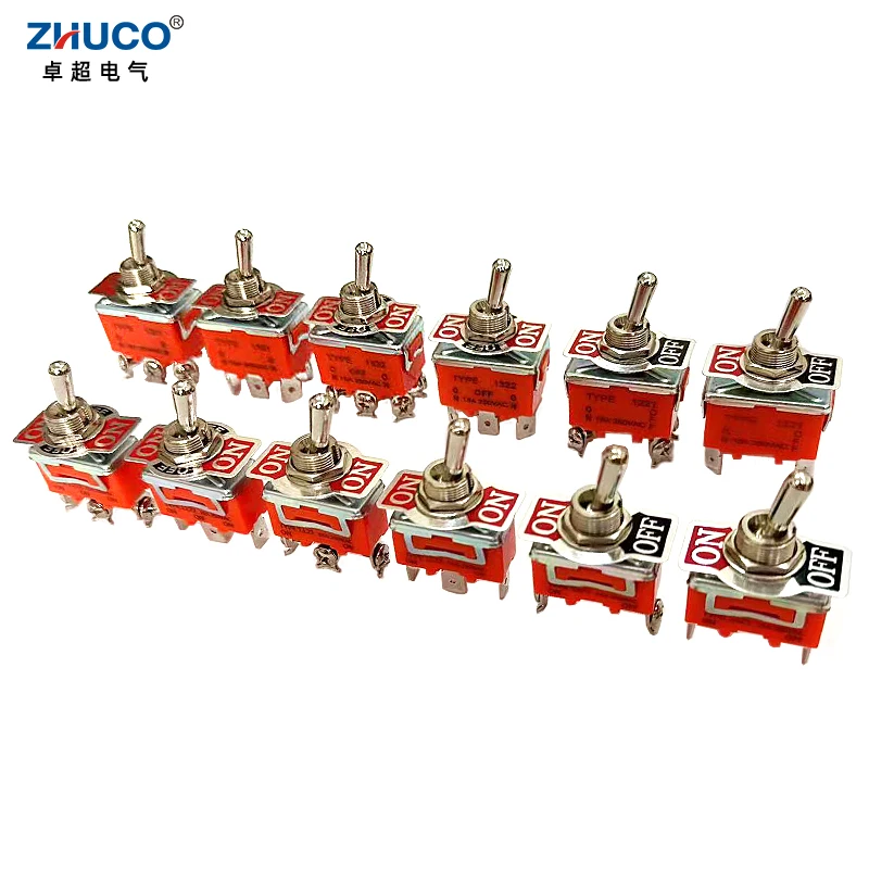 1 шт. 1321C 15A 250 В переменного тока 12 мм монтажное отверстие ВКЛ DPDT 6 клеммных
