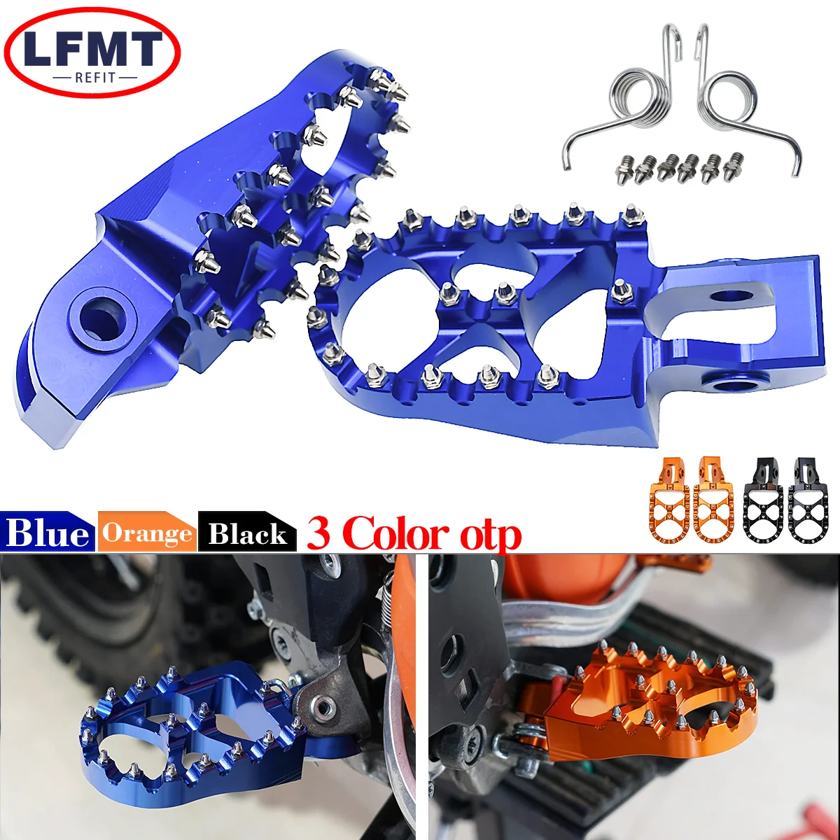 Фото Мотоциклетные CNC 2023 новые колышки, колышки, педали для KTM EXC EXCF SX SXF XC XCF 125 150 250 300 350 450 500-2017 2020 2021 2022 №1