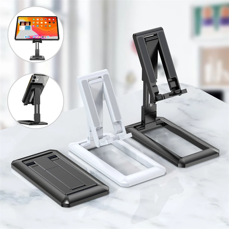 

Foldable Tablet Mobile Phone Desktop Phone Stand for IPad IPhone Samsung Desk Holder Adjustable Desk Bracket Smartphone Stand