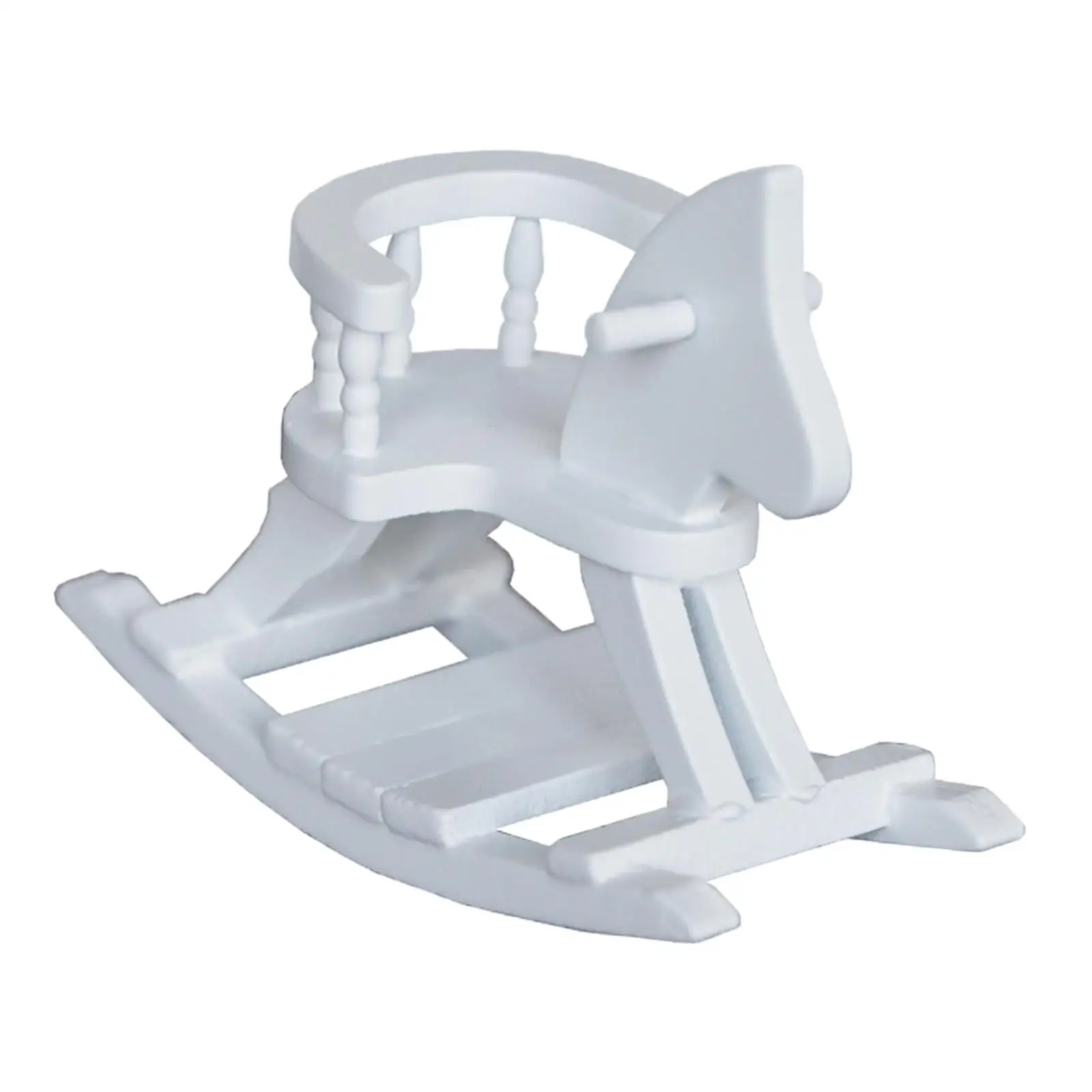 Мини кукольный домик, лошадка-качалка, мебель для гостиной, микроландшафт