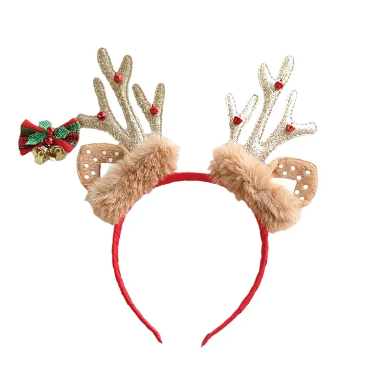 *Explosive Рождественская повязка на голову с ушками лося рогами рождественское