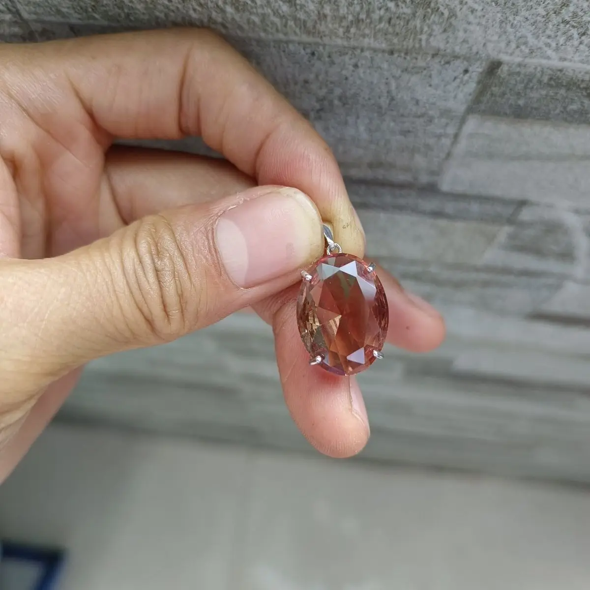 Турецкий султан камень из гидроглинозема разные цвета 925 серебра Большая