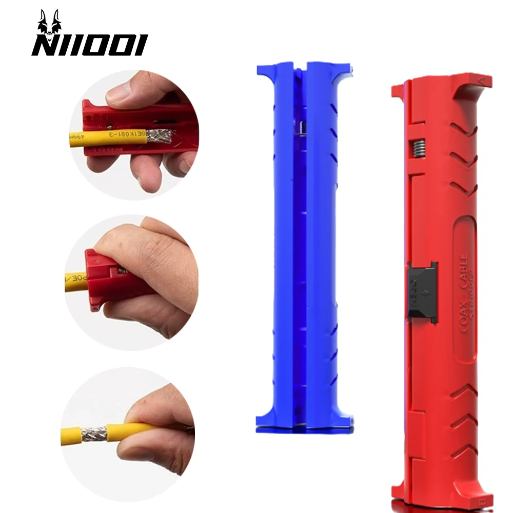 

Multi-function Electric Wire Stripper Pen Cutter Rotary Coaxial Cutter Stripping Machine Pliers For Cable Puller Hand Tool