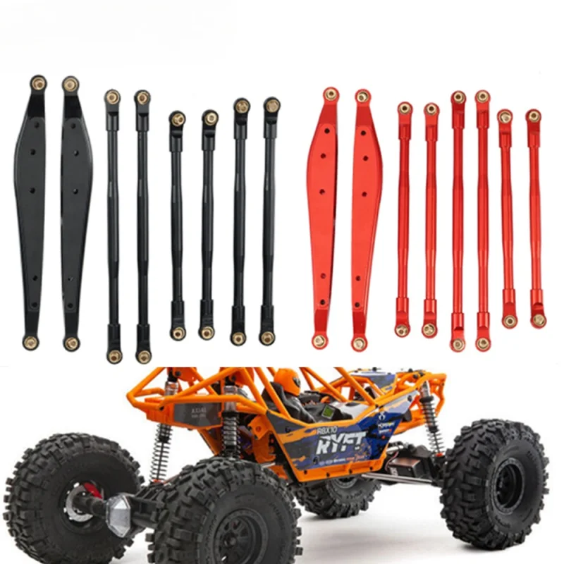 

8 Pcs Metal Link Rod Linkage Rear Trailing Arm Set for AXIAL RBX10 Ryft 1/10 RC Crawler Upgrade Parts Accessories